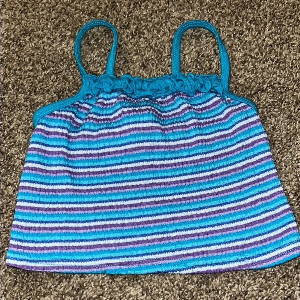 Vintage Girls Stripped Tank Top